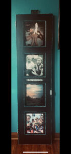 family photos - memories in recyceld door